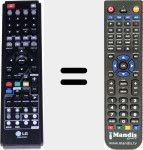 Replacement remote control for AKB54052901