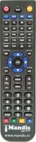 Replacement remote control JUNUO JN-8833 HD (ver. 1)