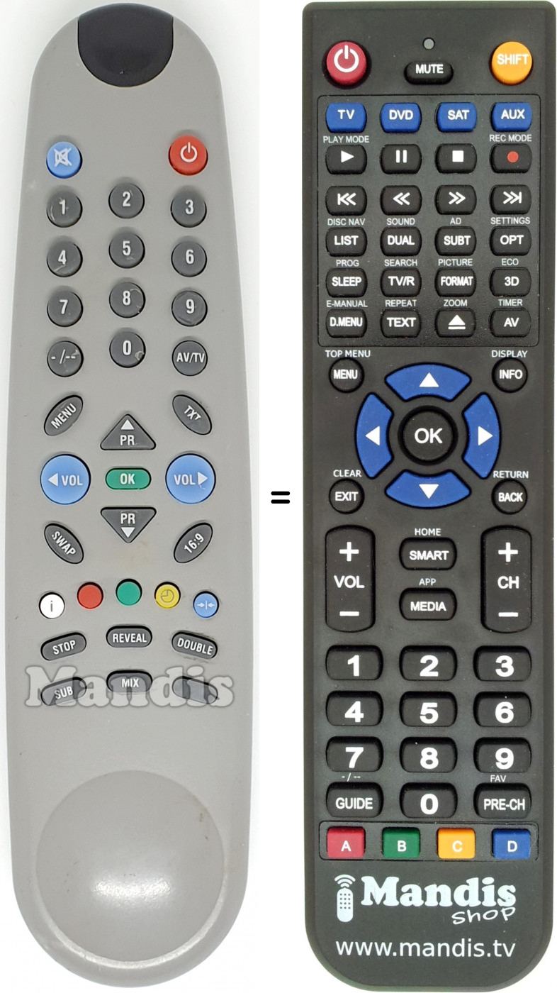 Replacement remote control Fenner BEK001