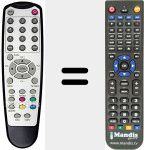 Replacement remote control for REMCON1063