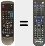 Replacement remote control for REMCON724