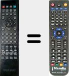 Replacement remote control for SoWorldTv