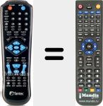 Replacement remote control for MM-CH36US