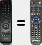 Replacement remote control for PR3500