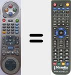 Replacement remote control for FreeboxHD