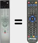 Replacement remote control for 89900A23