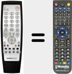 Replacement remote control for REMCON541
