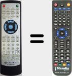 Replacement remote control for CLUB MPIX 357 (MPIX357)