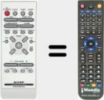 Replacement remote control for RRMCG0056SJSA