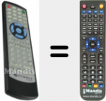 Replacement remote control for MPIX358HD