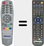 Replacement remote control for TP114