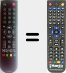 Replacement remote control for 04TCLTEL0222
