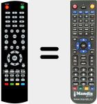 Replacement remote control for ZE24FHD