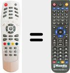 Replacement remote control for 060602
