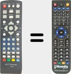 Replacement remote control for 717801