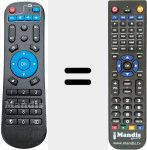 Replacement remote control for A95X (A95X-B7N)