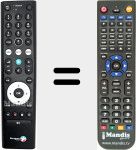 Replacement remote control for BBOX