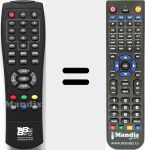 Replacement remote control for EasyHomeTDTblack