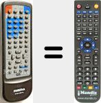 Replacement remote control for DVBX-300 PRO
