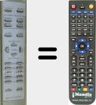 Replacement remote control for DVD2200S