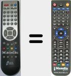 Replacement remote control for 9600HD