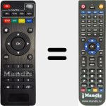 Replacement remote control for MXQ001