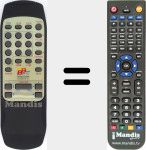 Replacement remote control for REMCON1434