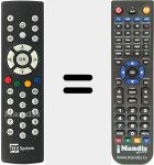 Replacement remote control for REMCON221