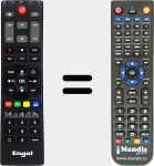 Replacement remote control for RS8100Y