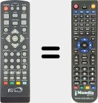 Replacement remote control for  50