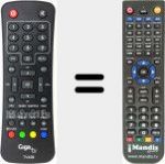 Replacement remote control for TV42B
