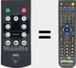 Replacement remote control for ZR7