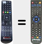 Replacement remote control for SR-2000HD HYPER
