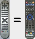 Replacement remote control for LCDTV2239 (20457814)