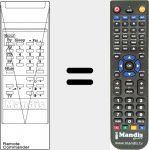 Replacement remote control for 28T1