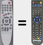 Replacement remote control for 5000