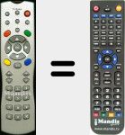 Replacement remote control for DIGI2000T