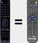 Replacement remote control for Marusys002