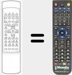 Replacement remote control for 49900023