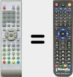 Replacement remote control for TP19072603DVB