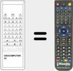 Replacement remote control for DIGICOMPUTER43
