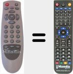 Replacement remote control for CTR5FTA