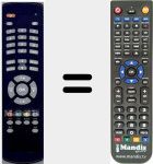 Replacement remote control for DVBS410