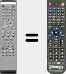 Replacement remote control for RC49TVDVD