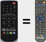 Replacement remote control for LV6TVHD7