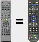Replacement remote control for ALPHA40006000PVR