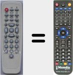 Replacement remote control for MAXIMUSV0230