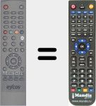 Replacement remote control for E3000-KCI