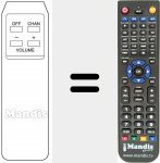 Replacement remote control for 09141