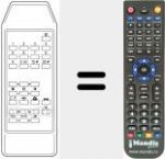 Replacement remote control for 105-523 C